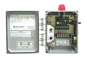 sje rhombus, model 115 control panel, control panel, septic alarm, septic control panel