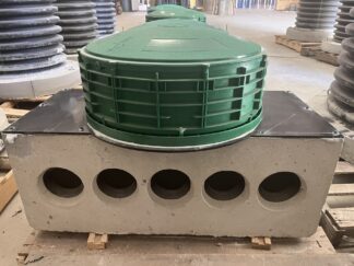 12 Hole Concrete D-Box with D-Plate 20" x 6" Kit